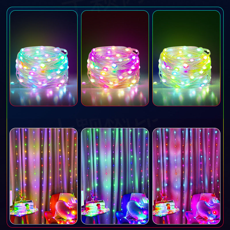 Smart RGB String Lights – WiFi/APP Controlled LED Decorative Lights for Home & Parties