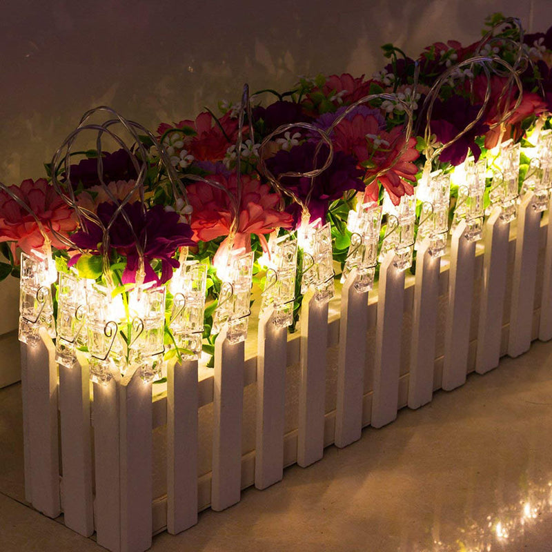 LED Photo Clip String Lights – Decorative Hanging Fairy Lights for Photos & Room Decor