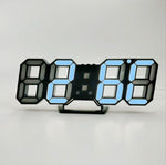 3D LED Digital Wall Clock – Large Display Modern Clock with Alarm & Temperature