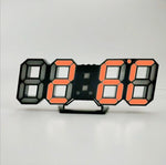 3D LED Digital Wall Clock – Large Display Modern Clock with Alarm & Temperature