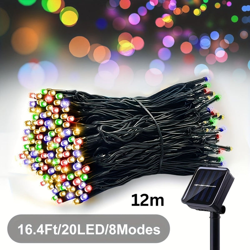 Solar LED String Lights – Outdoor Solar Powered Fairy Lights for Garden, Patio & Party