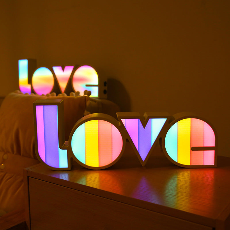 LED Love Letter Shape Decorative Lights