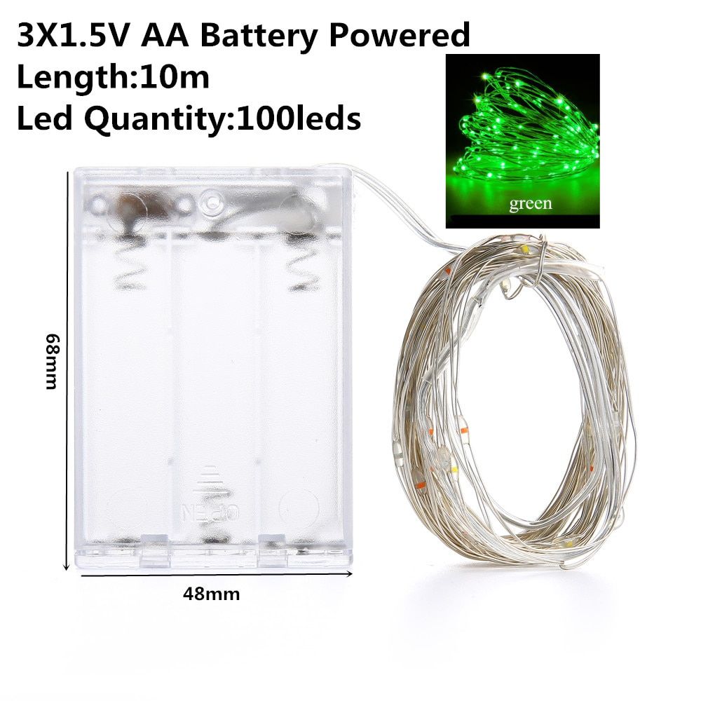 10m Battery Operated Fairy String Lights – Warm LED Decorative Lights for Home & Bedroom