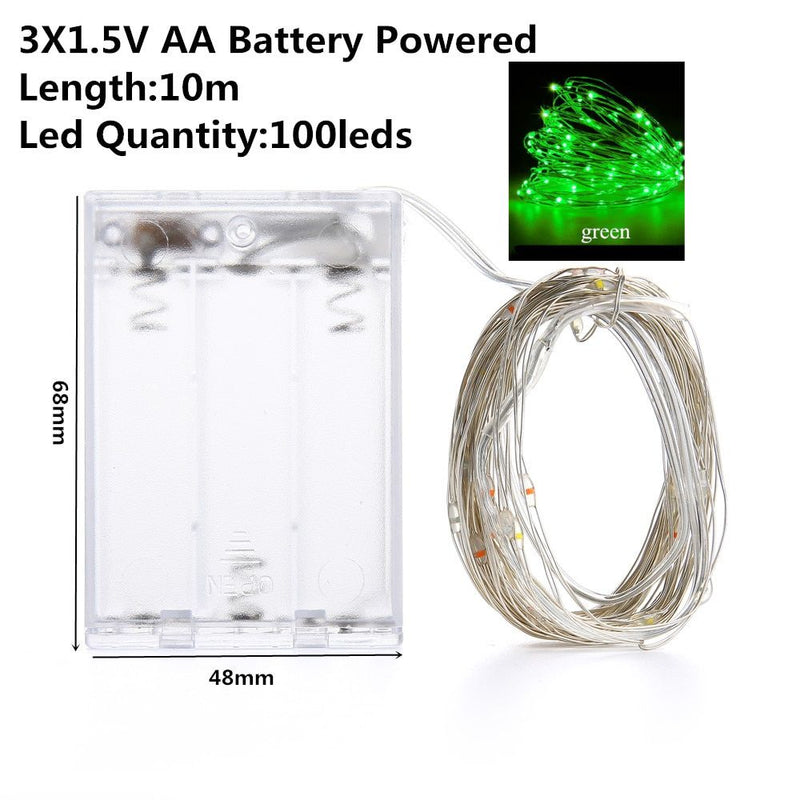 10m Battery Operated Fairy String Lights – Warm LED Decorative Lights for Home & Bedroom