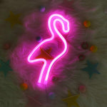 Pink Flamingo LED Neon Light Sign – Aesthetic Wall Decor for Bedroom, Bar & Party