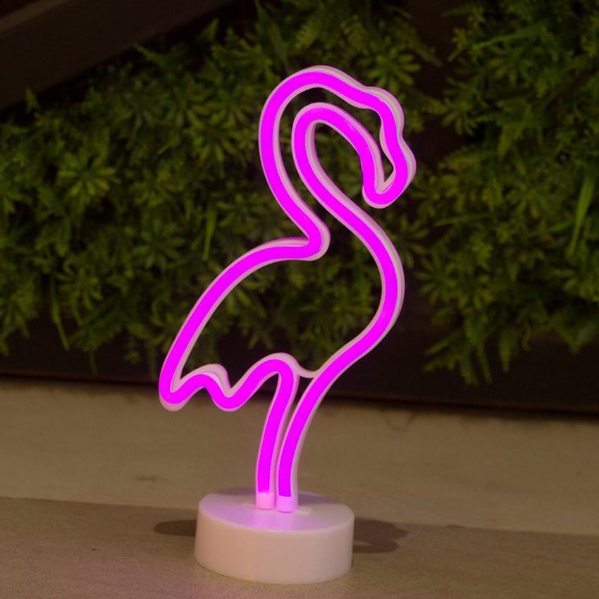 Pink Flamingo LED Neon Light Sign – Aesthetic Wall Decor for Bedroom, Bar & Party