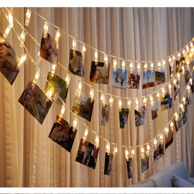 LED Photo Clip String Lights – Decorative Hanging Fairy Lights for Photos & Room Decor