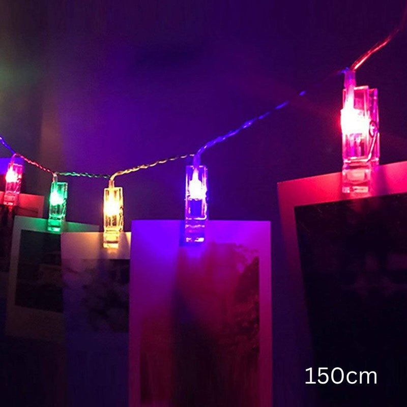 LED Photo Clip String Lights – Decorative Hanging Fairy Lights for Photos & Room Decor