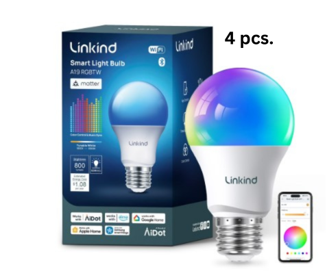 Smart RGB LED Light Bulbs – WiFi/APP Controlled Color Changing Smart Bulbs for Home & Room