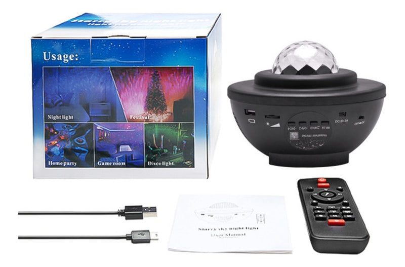 Galaxy Star Projector – LED Night Light with Starry Sky & Aurora Projection for Bedroom & Home