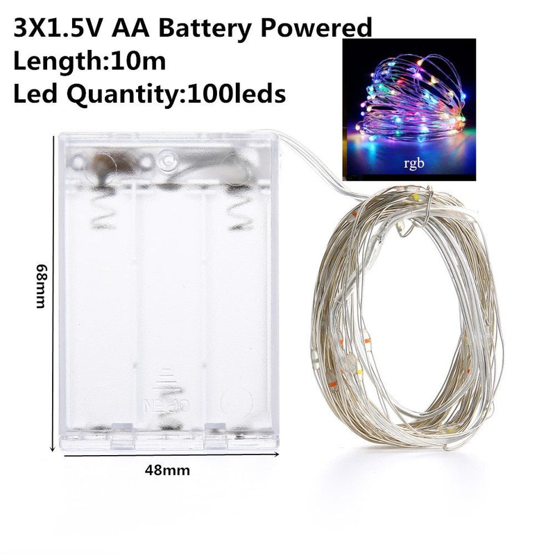 10m Battery Operated Fairy String Lights – Warm LED Decorative Lights for Home & Bedroom