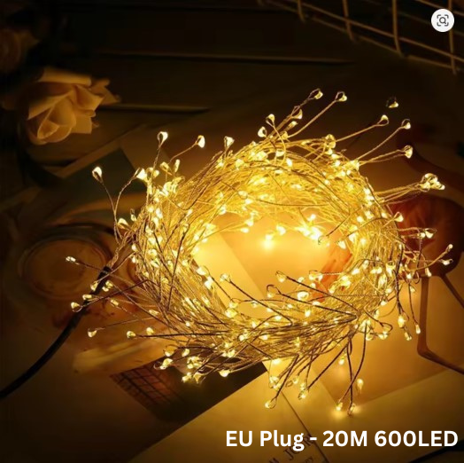 LED Firefly String Lights – Decorative Fairy Lights for Bedroom, Patio & Party