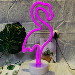 Pink Flamingo LED Neon Light Sign – Aesthetic Wall Decor for Bedroom, Bar & Party