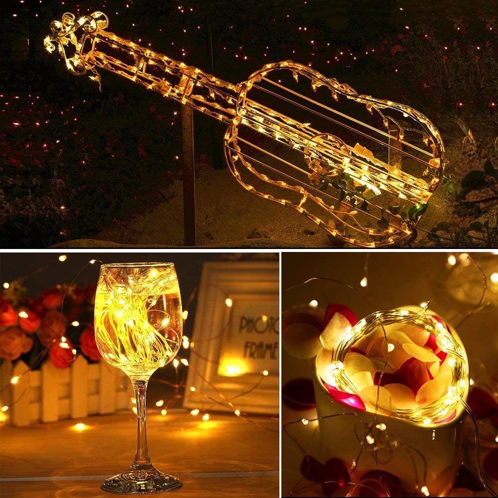 10m Battery Operated Fairy String Lights – Warm LED Decorative Lights for Home & Bedroom