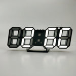 3D LED Digital Wall Clock – Large Display Modern Clock with Alarm & Temperature