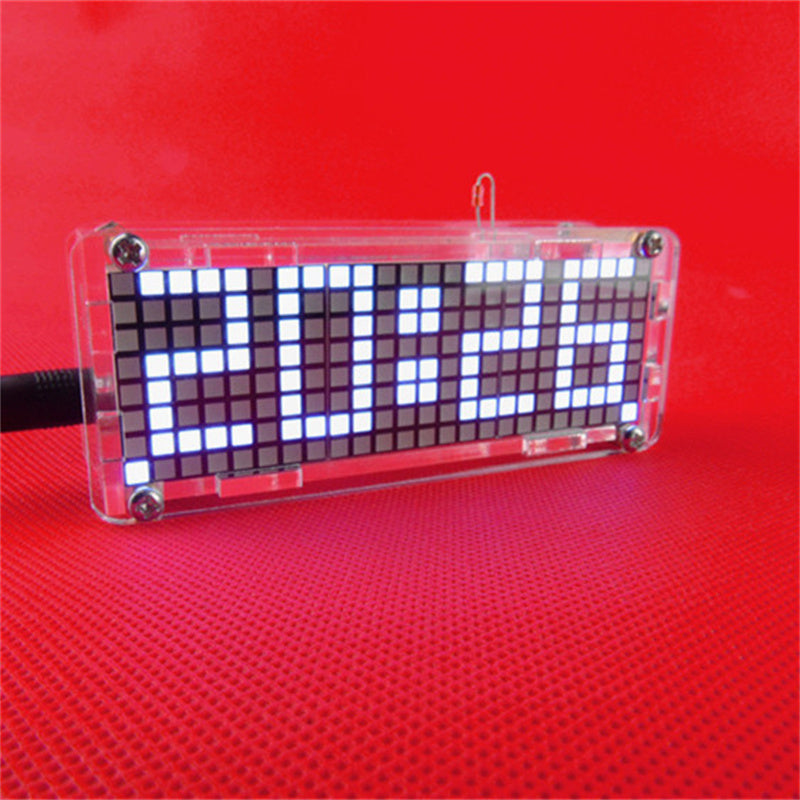 Smart LED Matrix Clock – Programmable Display for Home & Office