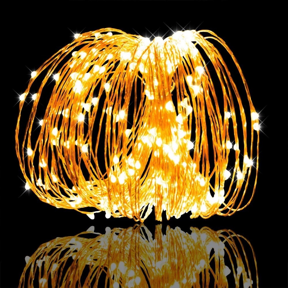10m Battery Operated Fairy String Lights – Warm LED Decorative Lights for Home & Bedroom