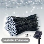 Solar LED String Lights – Outdoor Solar Powered Fairy Lights for Garden, Patio & Party