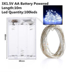 10m Battery Operated Fairy String Lights – Warm LED Decorative Lights for Home & Bedroom