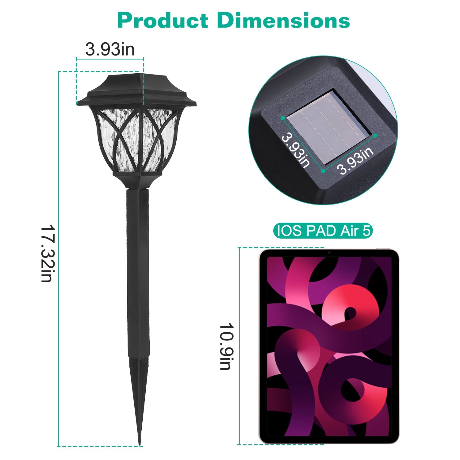 6-Pack Solar Powered LED Garden Stakes – Color Changing Yard Decor Lights