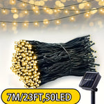 Solar LED String Lights – Outdoor Solar Powered Fairy Lights for Garden, Patio & Party