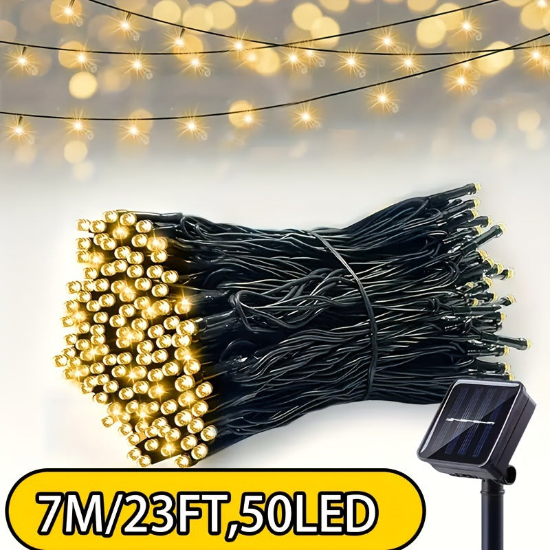 Solar LED String Lights – Outdoor Solar Powered Fairy Lights for Garden, Patio & Party