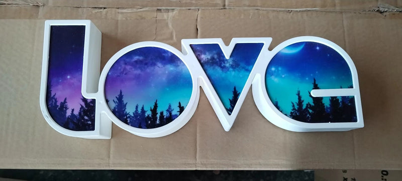 LED Love Letter Shape Decorative Lights