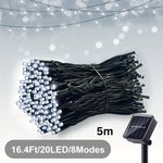 Solar LED String Lights – Outdoor Solar Powered Fairy Lights for Garden, Patio & Party
