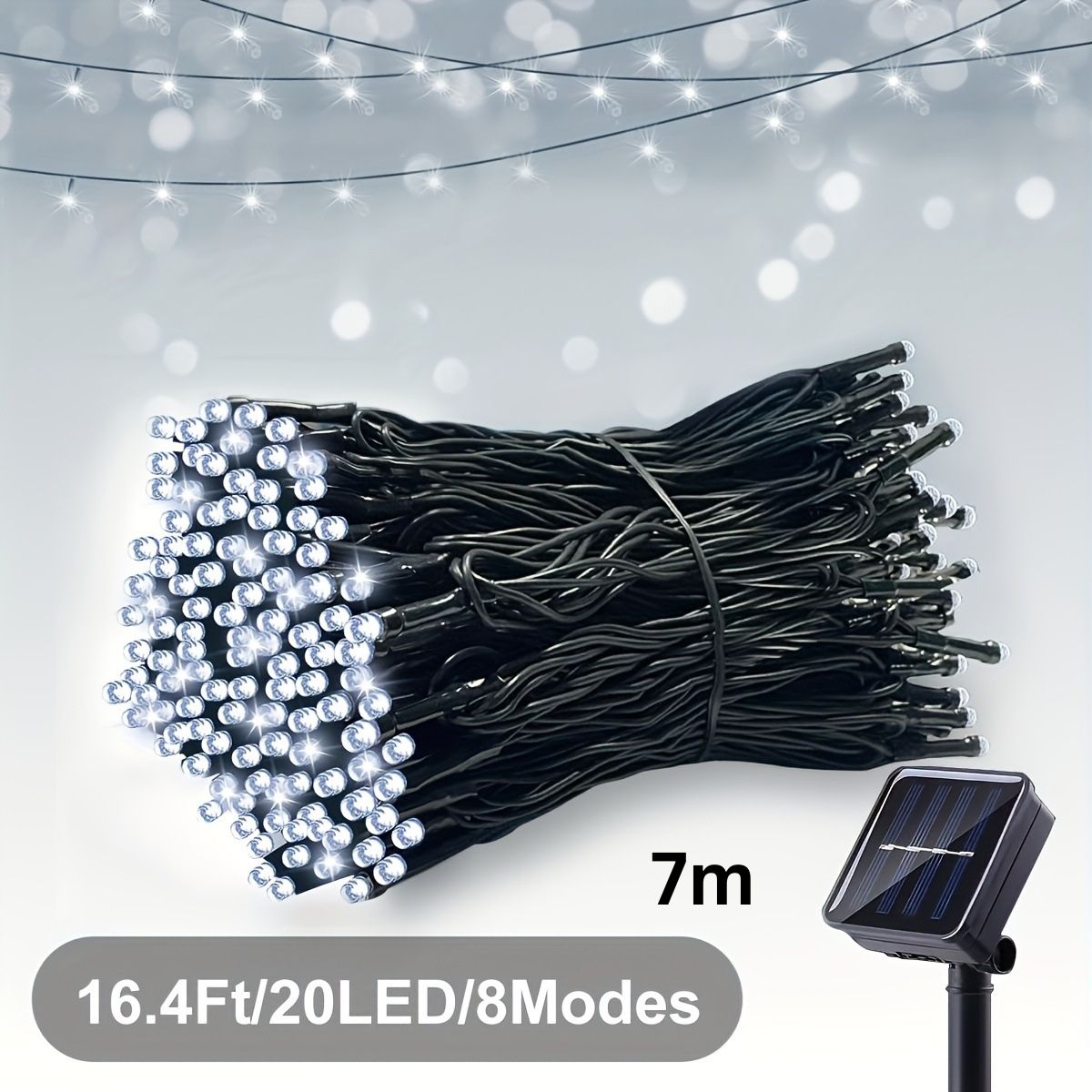 Solar LED String Lights – Outdoor Solar Powered Fairy Lights for Garden, Patio & Party