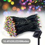Solar LED String Lights – Outdoor Solar Powered Fairy Lights for Garden, Patio & Party
