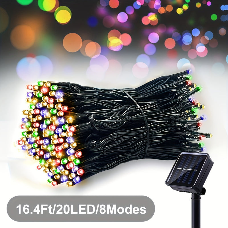 Solar LED String Lights – Outdoor Solar Powered Fairy Lights for Garden, Patio & Party