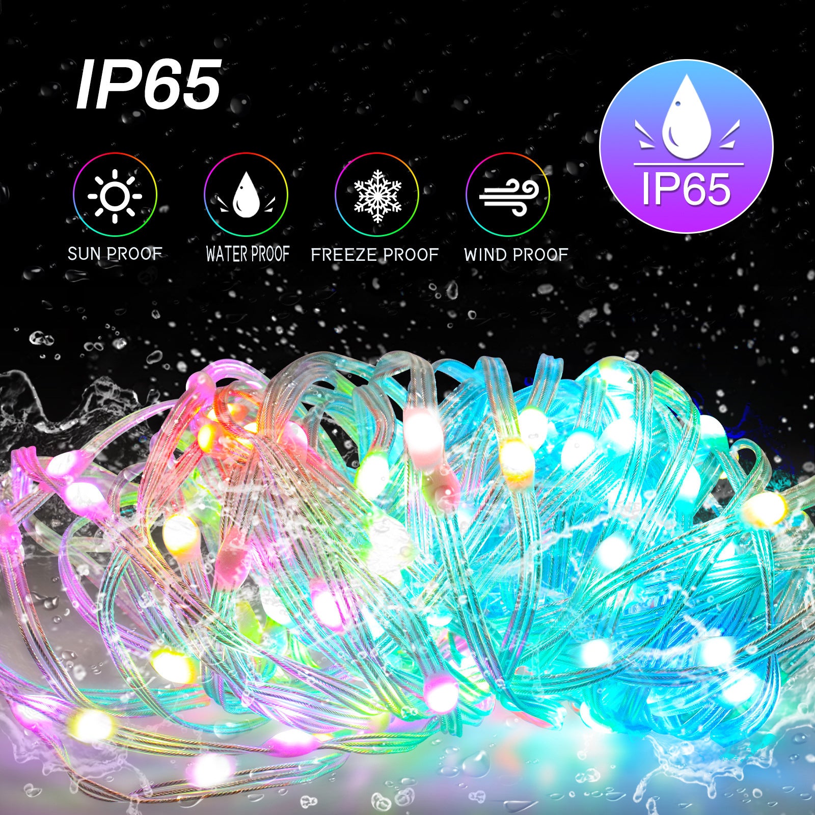 Smart RGB String Lights – WiFi/APP Controlled LED Decorative Lights for Home & Parties