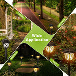 6-Pack Solar Powered LED Garden Stakes – Color Changing Yard Decor Lights
