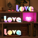 LED Love Letter Shape Decorative Lights