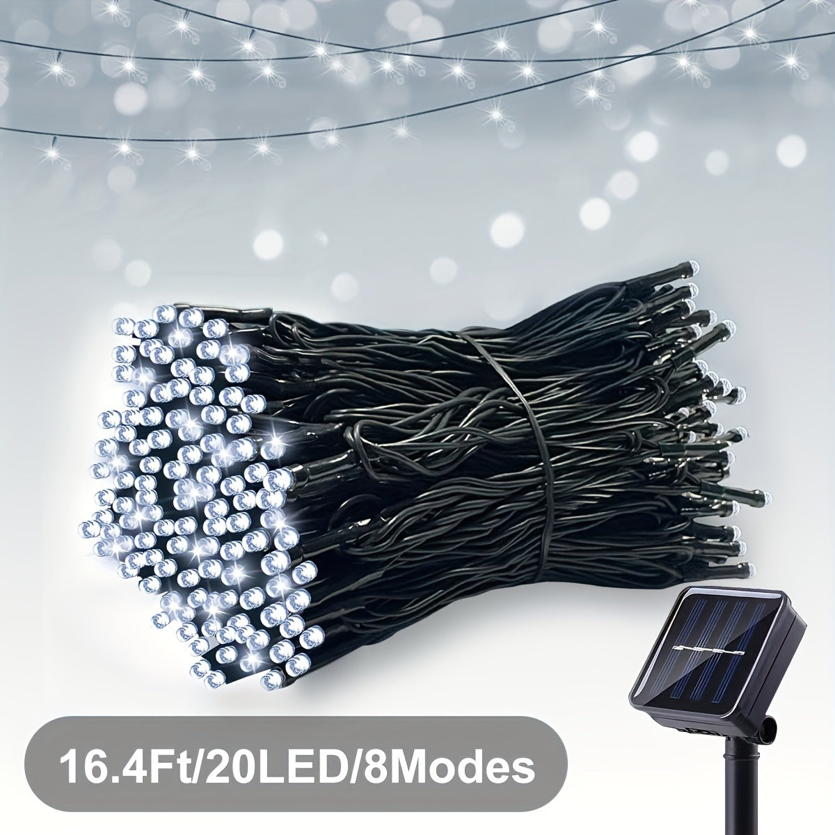 Solar LED String Lights – Outdoor Solar Powered Fairy Lights for Garden, Patio & Party