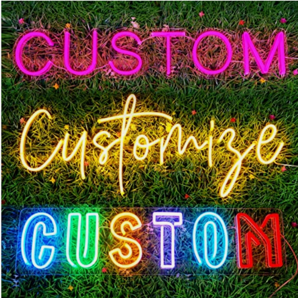 Custom LED Neon Sign - Personalized Name, Logo & Wall Decor for Bedroom, Wedding, Business & Gaming Room