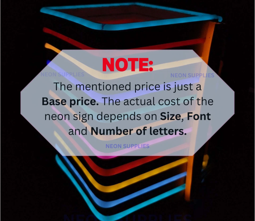 Personalized LED Neon Light Sign Custom Made Customized