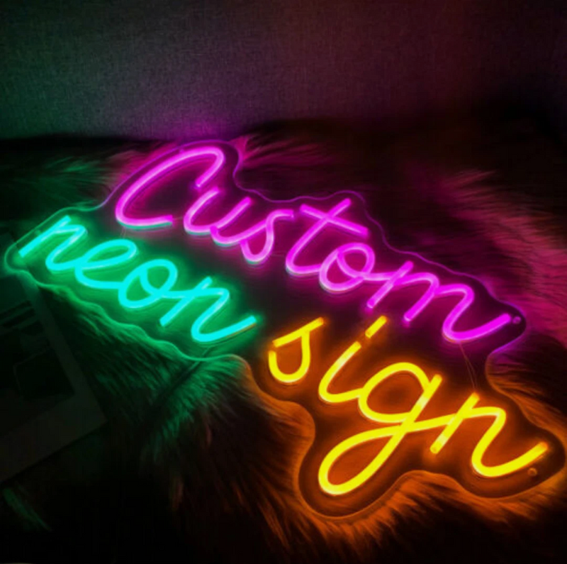 Custom LED Neon Sign - Personalized Name, Logo & Wall Decor for Bedroom, Wedding, Business & Gaming Room