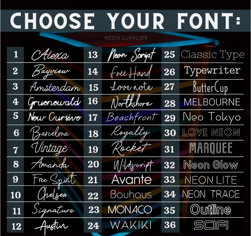 Personalized LED Neon Light Sign Custom Made Customized