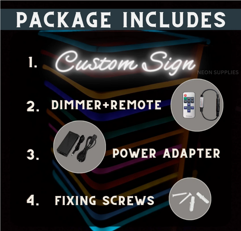 Custom LED Neon Sign - Personalized Name, Logo & Wall Decor for Bedroom, Wedding, Business & Gaming Room