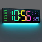 RGB LED Clock – Color Changing Digital Wall Clock with Remote Control