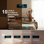 RGB LED Clock – Color Changing Digital Wall Clock with Remote Control