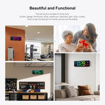 RGB LED Clock – Color Changing Digital Wall Clock with Remote Control
