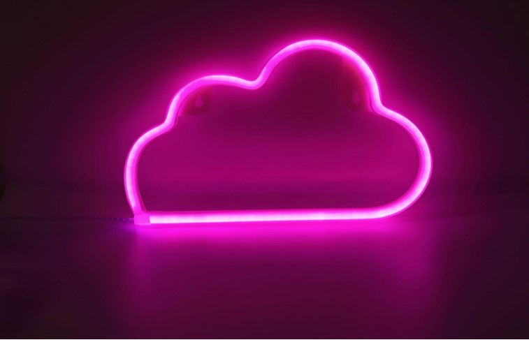 LED Neon Cloud Sign - Aesthetic Wall Light Decor for Bedroom, Nursery & Gaming Room