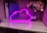 LED Neon Cloud Sign - Aesthetic Wall Light Decor for Bedroom, Nursery & Gaming Room
