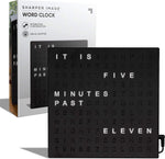 LED Word Clock – Modern Text Display Wall Clock for Home Decor
