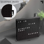 LED Word Clock – Modern Text Display Wall Clock for Home Decor