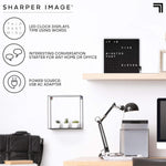 LED Word Clock – Modern Text Display Wall Clock for Home Decor