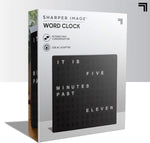 LED Word Clock – Modern Text Display Wall Clock for Home Decor