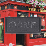 Open/Closed LED Business Sign - Bright Neon Wall Light for Store, Café & Shop